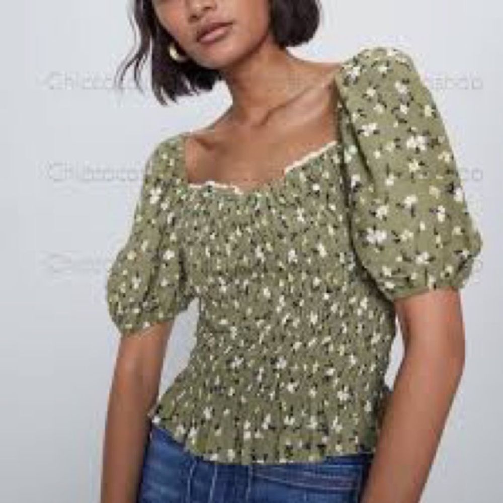 ZARA PRINT CROP TOP - Picture 6 of 8